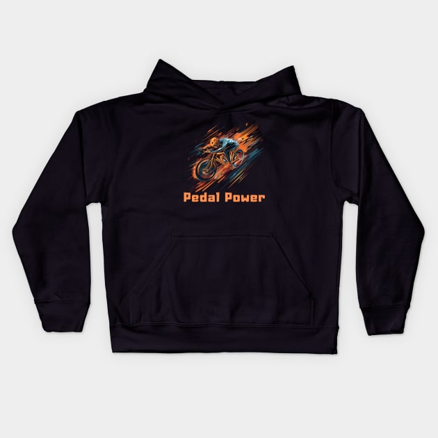 Pedal Power Kids Hoodie by DorothyPaw